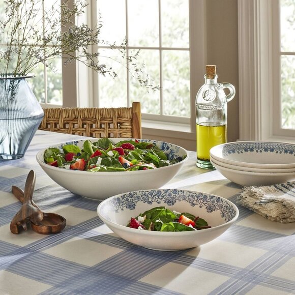 12" Melamine Floral Serving Bowl Blue – Threshold Studio McGee, Target 2023 - Picture 2 of 6